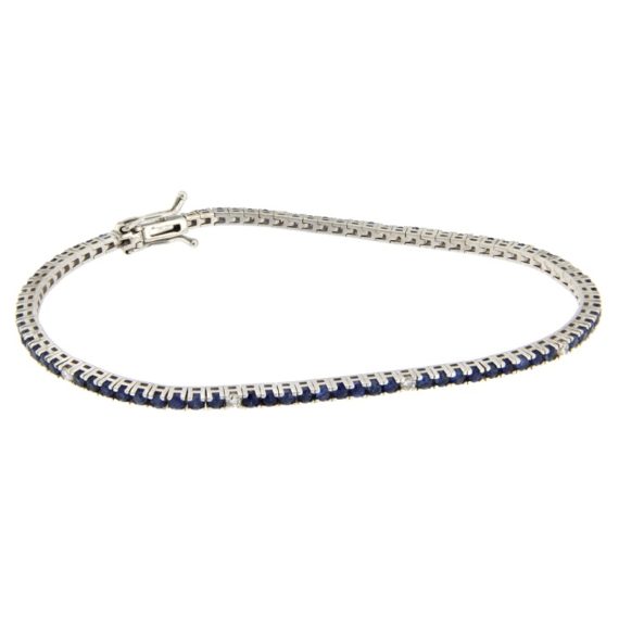G2342-white-gold-tennis-bracelet-with-diamonds-and-sapphires
