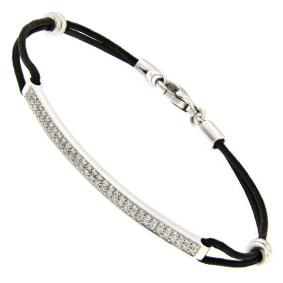 G2433-white-gold-bracelet-diamonds-black-wrist-strap