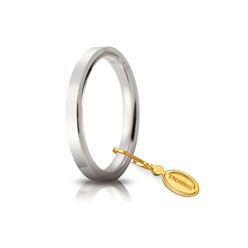 F50_Fede nuziale Cerchio di luce oro bianco mm 2,5