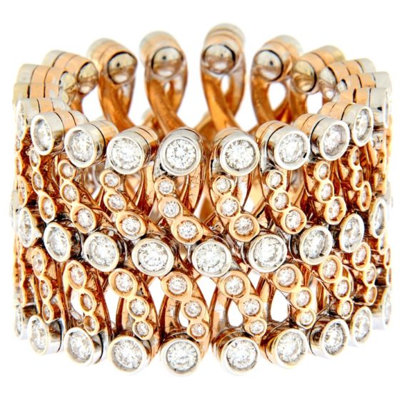 G2765-guidetti-white-and-rose-gold-ring-bracelet-with-brilliant-cut-diamonds