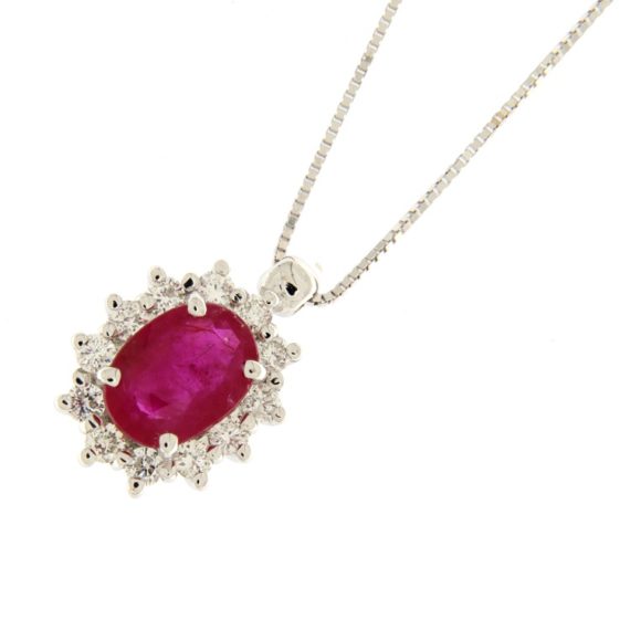 G2785-guidetti-white-gold-necklace-with-ruby-​​and-brilliant-cut-diamonds