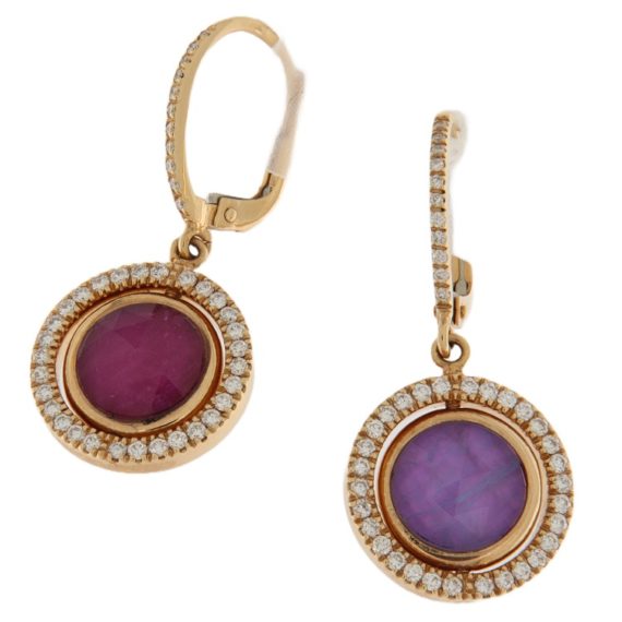 G3281-zoccai-rose-gold-pendant-earrings-with-diamonds-rubies-and-aquamarines