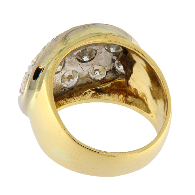 G3394 anello occasione guidetti oro e diamanti brillanti