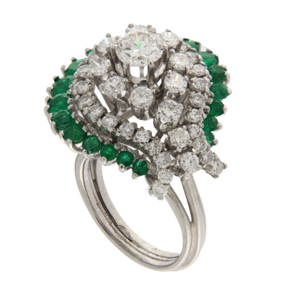 G3495b-anello-vintage-guidetti-oro-diamanti-smeraldi