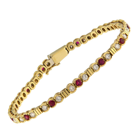 G3537-bracciale-vintage-guidetti-oro-diamanti-rubini