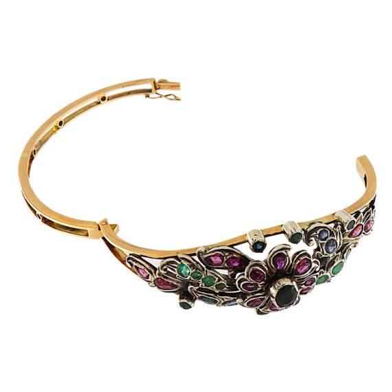 G3815-Bracciale floreale zaffiri rubini smer_3